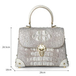 White Croc Handbag