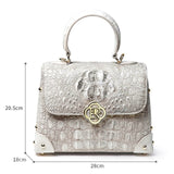 White Croc Handbag