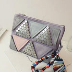 Candy Color Triangles Clutch