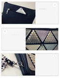 Candy Color Triangles Clutch