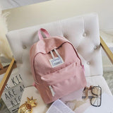 Soft Fabric Simple Backpack