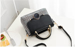 Black Button Bag