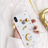 Space Gold Marble Iphone Case
