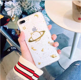 Space Gold Marble Iphone Case