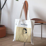 Woman Print Tote