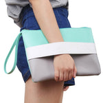 Candy Color Wristlet Clutch