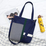 Colorblock Thick Shopping Bag