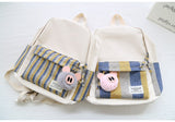 Stripe Pocket Backpack