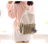 Stripe Pocket Backpack