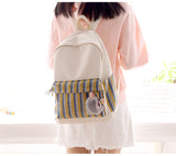 Stripe Pocket Backpack