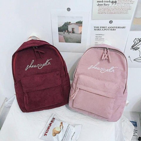 Calligraphy Textile Backpack