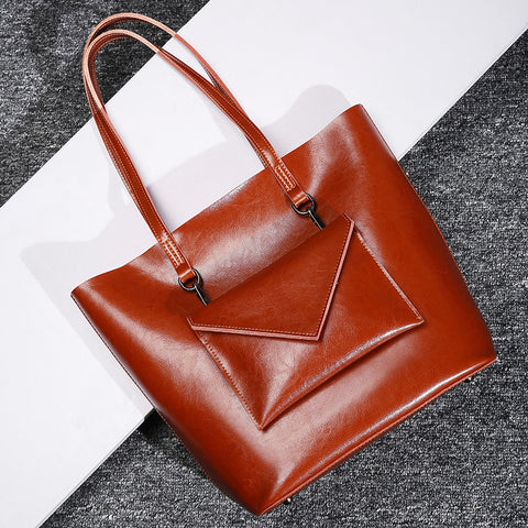 Wax Genuine Leather Tote